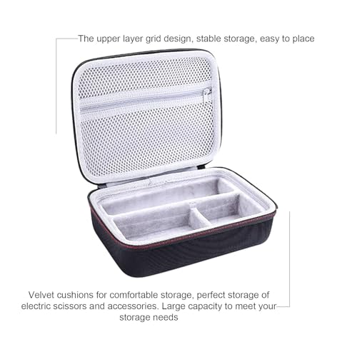 Image of VERTUS Portable Carrying Case Cover for Philips Body Trimmer BG3470 /15 || BG5475 /15 (Hard|EVA|Black)