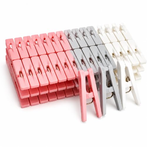 72 PCS Heavy-Duty Clothes Pegs Extra Large Windproof Clothespins with Non-Slip Rubber Grip Strong Laundry Clips for Washing Lines Drying Racks & Outdoor Use