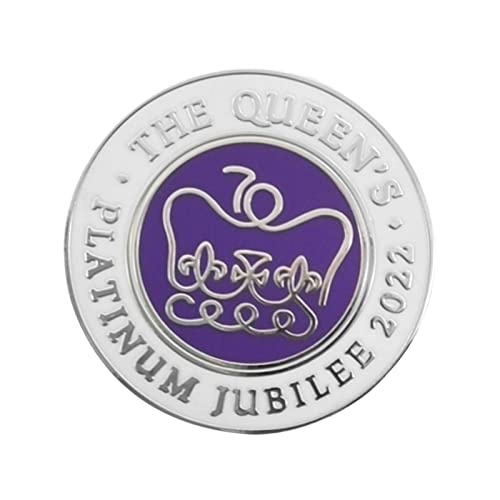 3PCS Queen's Platinum Jubilee Pin Badge Enamel Metal Lapel Enamel Pin Brooch 2022 70 Years Jubilee Street Party Decorations