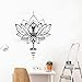 Rgzqrq Decalcomanie da Muro di Interior Design di Loto, Yoga, Decorazione in Vinile, Fiori, murales d'Arte, Decorazioni per la casa, Decalcomanie per Camera da Letto 110x148cm