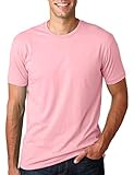 Next Level Mens Premium Fitted Short-Sleeve Crew T-Shirt - Medium - Light Pink
