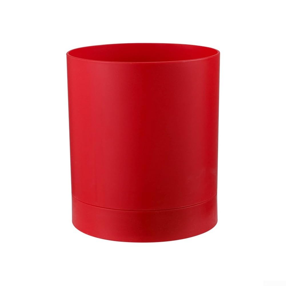 Oniissy Kitchen Utensil Holder,Kitchen Organiser Round,Kitchen Storage Organiser With Matte Black Finish Space-saving Storage For Kitchen Accessories(Red)