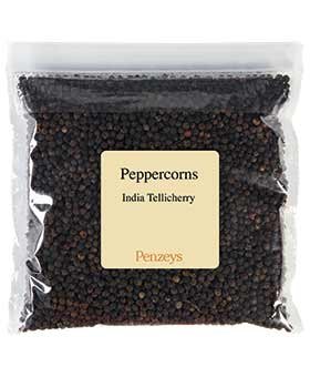 Penzeys Spices - Granos de pimienta negra india de Tellicherry enteros de 13.2 onzas, bolsa de 3 tazas (paquete de 1)
