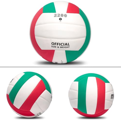 Image of Soft Rubber Lightweight Volleyball for Indoor Training Game Competition, Gym, Outdoor Beach Play, Gift for Kids,Fit for Beginner, Teenager, Adult, 1pcs