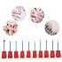 Nail Drill Bits Set, 10Pcs Carbide Nail Drill Nail Polish For Acrylic Gel Nails Cuticle Manicure Nail Burr For Nail Art Equipment Pedicure Wearable(Type A)