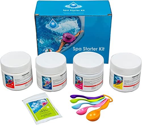 BLUE SPARKLE Chemical Starter Kit for Hot tub Spa Swimming Pool Water Cleaning Treatment Set for...