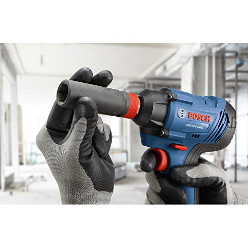 Bosch GDX18V-1600B12-RT 18V Freak Lithium-Ion 1/4 in. and 1/2 in. Cordless Two-In-One Bit/Socket Impact Driver Kit (2 Ah) (Renewed)