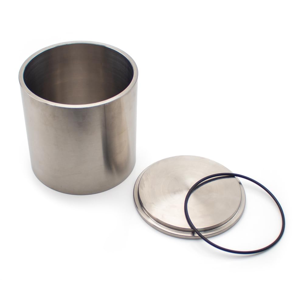 Mulino a Sfere da Laboratorio con Serbatoio in Acciaio Inossidabile Adatto per Minerali/Metalli/Vetro/Ceramica(100ml)