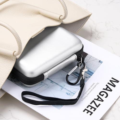 Image of ProCase External Hard Drive Travel Case for 2.5 inch HDD /SSD -Silver | Fits Seagate Portable, Samsung T9, WD Elements, My Passport, Toshiba Canvio Basics, 1TB-5TB Drives, USB 3.0 HDD /SSD Storage