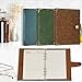 A5 Planner Kits A5 Binder Journals Leather Notebook Lined Paper with 12 Markers,6 Rings Binder A5 Journal Planner Refillable Notebook Writing Journal for Women Mens