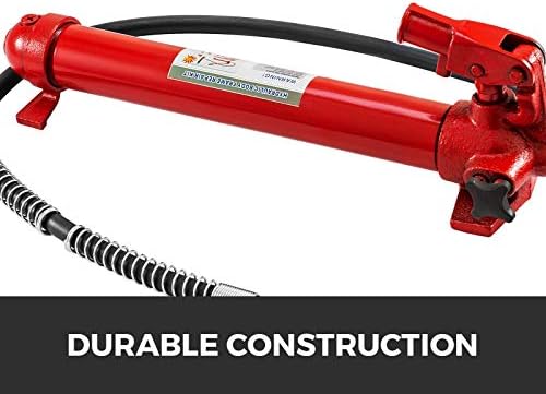 FlowerW Hydraulic Jack 12 Ton Porta Power Hydraulic Jack Auto Car Body Repair Kit Hydraulic Frame Repair Kit with 2M Oil Tube