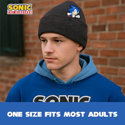 Set de 2 bonnets garçon Sonic protection oreilles en maille extensible chaude - 4