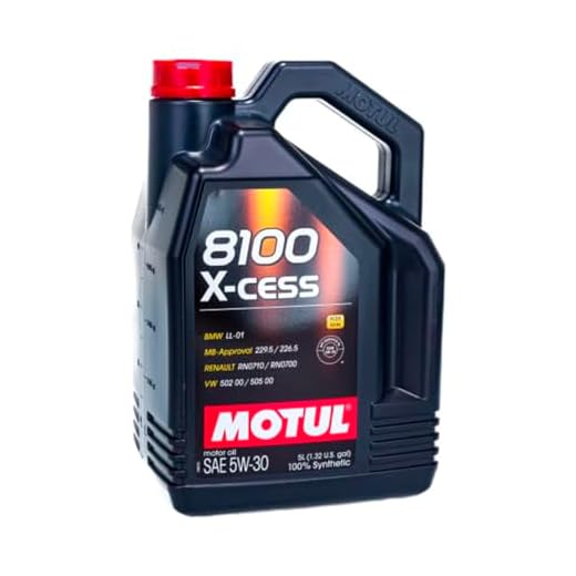Galão Óleo de Motor Alto Desempenho Motul 8100 X-Cess 5W-30 Sintético 4L