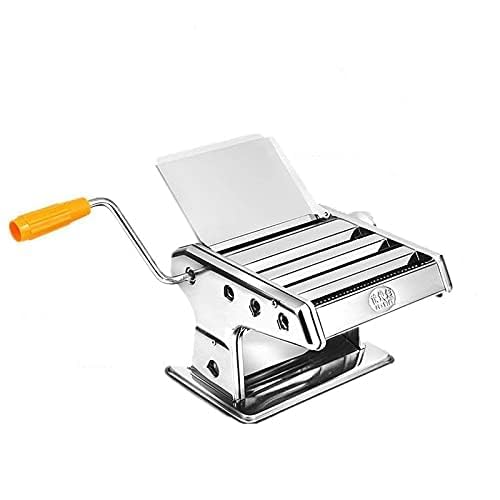 Pasta Maker Machine Stainless Steel 3 in 1 Pasta Maker Noodles Cutter Roller Machine Vegetable Pasta Machine Noodles Cutter with Clamp for Spaghetti, Fettuccini, Lasagna Dumpling Skins-image-6