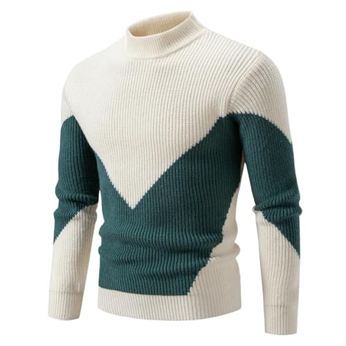 Pull décontracté à col demi-haut homme anti-irritation doux