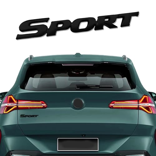 Image of Universal 4X4 Emblem Badge 3D Logo, Emblem Sticker, 3D Fender Badge Decal Car Sticker, Full Coverage Adhesive Replacement Compatible with Toyota 4Run, Tun Truck Pickup Model (Sport, Black)