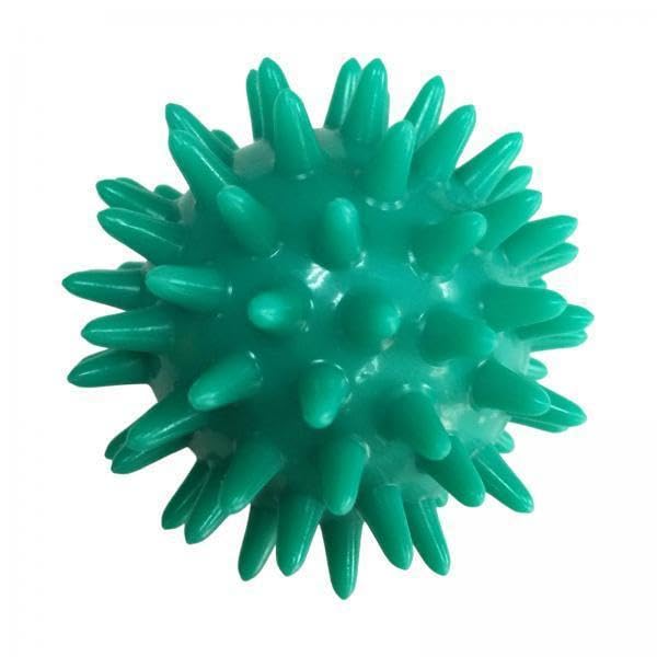 Generic 5X Compact Spiky Massage Ball - Portable Solution for Comfort, 6cm, Dark Green