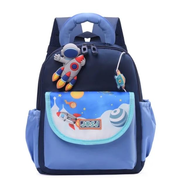 Kids School Backpack with Astronaut & Cartoon Designs, 12L