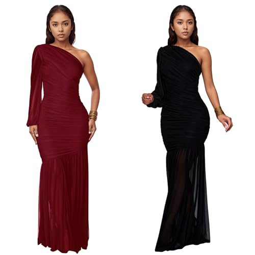 Image of PORRCEY Sexy Elegant Rhinestone Party Club Night Formal Dress for Women