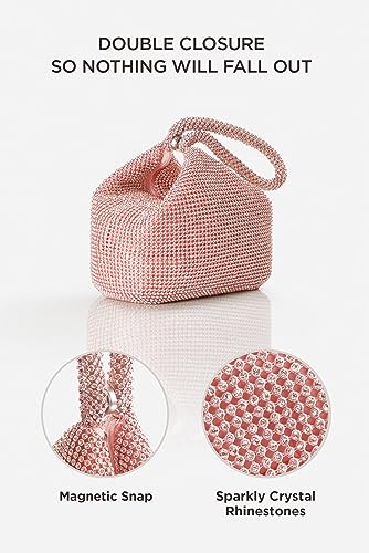 Image of BABEYOND Women's Rhinestone Clutch Evening Bags Sparkly Glitter Triangle Purse for 1920s Party Prom Wedding