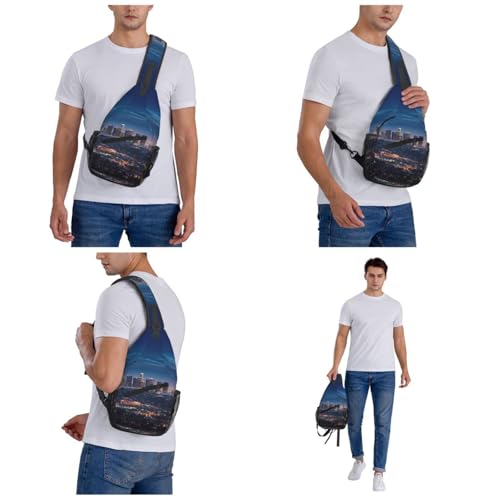 Morrales Urbanos Sling Backpack Negro Unisex miniatura 6