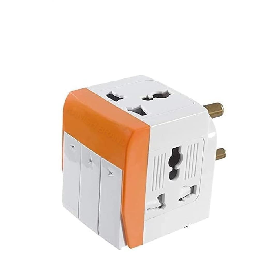 KAYORA 3 Way Plug Adapter Switch 3 Pin 3 Way Universal Conversion Plug Individual 3 in 1 Universal Travel Adapter Multi-Plug Individual Switch 3 Pin 3 Way Plug 3 Way Adapter (3 Way-1)-picture-25