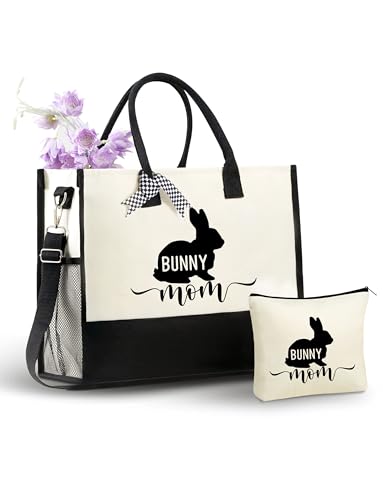 Bolso Tote Bunny para mujer y niñas con cierre y correa miniatura 1