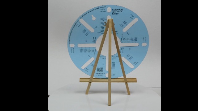 Image of 4 and 8 Stud Wheel Bolt Pattern Gauge, Metric and Imperial | Australian Designed and Made; Clear Plastic; All Common 4-Lug and 8-Lug Wheel Patterns; Wheel Fitment Tool