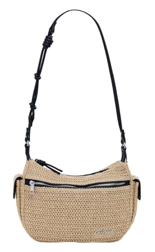 Sac bandoulière Desigual BAG_HALF LOGO RAFFIA AS 1014 NATURAL taille U