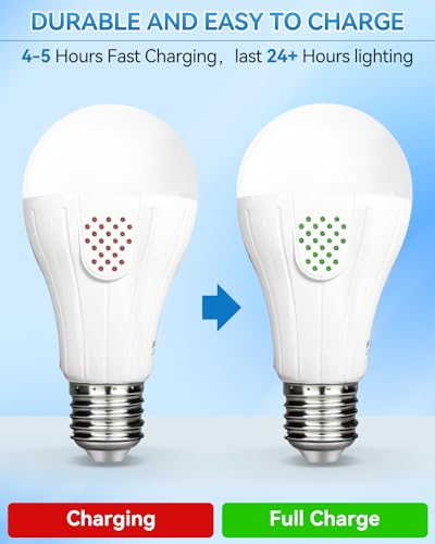 Luxkazsazzi Wirelessglow Rechargeable Light Bulbs With Remote, 3 Color Temperatures And Dimmable Battery Operated Light Bulbs thumb #3