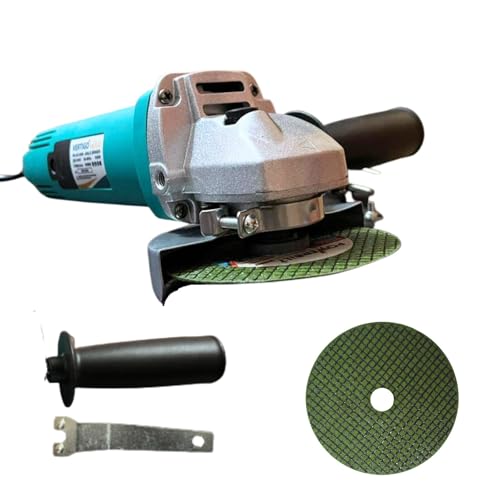 Image of 950W Powerful 4 inch Angle Grinder, 950W Heavy Duty, Copper Armature, Disc Dia 100mm, 11000 RPM with Cutting Wheel and Guard