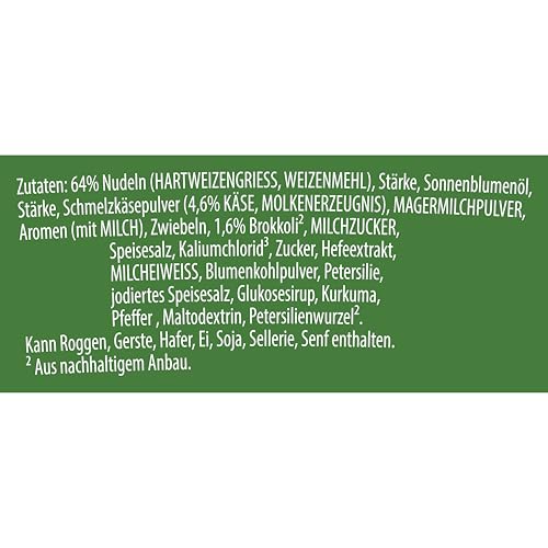 Knorr Pasta Snack Pot Brokkoli & Käse leckere Instant Nudeln fertig in nur 5 Minuten 8x 62 g