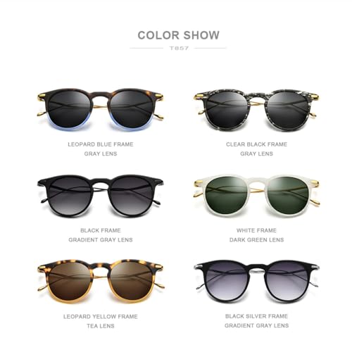 Trendige Sonnenbrille für Herren, Vintage, runde Sonnenbrille für Damen, hochwertige verspiegelte UV400-Töne