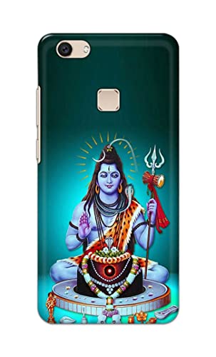 Image of Printed Hard Back Cover Case for Vivo V7+ | Vivo V7 Plus | Vivo Z10 Back Cover (Lord Shiva) -1803
