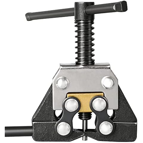 Roller Chain Breaker, Huazu Motorcycle Bicycle Chain Detacher Fit for #25#35#41#40#50#60 415H, 428H, 520, 530 Go Kart ATV Chains Replacement Cover