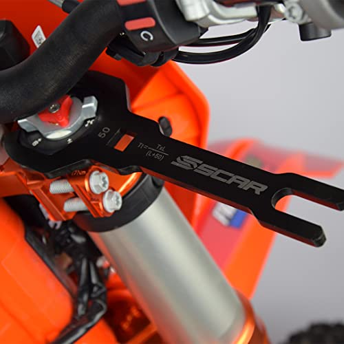 Image of SCAR Fork Cap Wrench Tool WP Compatible with KTM SX SXF XC XCF XCW EXC TPI EXCF 125 200 250 300 350 450 500 07-26 GASGAS MC MCF EC ECF 21-26 HUSQVARNA TC FC TE TX FE 17-26