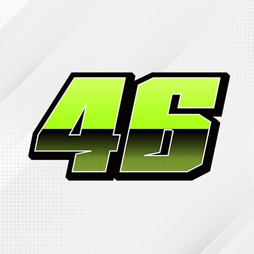 MC MOTOPARTS 3 Pcs Custom Number Stickers Racing Vinyl Decals Track Day, MX, Dirt Bike, Motocross 6 inch 7