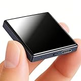 Mini Square Magnetic Voice Recorder 128GB Portable Voice Activated Audio Recorder with Noise Reduction, 9000 Hours Storage, 90 Day Standby, Compatible with Android & iOS