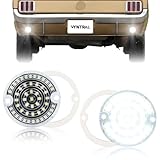 VYNTRAL Reverse Back Up Light Compatible with 1965 1966 1967 1968 Fo-rd Must-ang, [DOT Certified] [IP67 Waterproof] White LED Reverse Lamp, 2 PCS, Clear Lens
