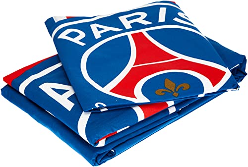 CTI PSG Classic Beddengoed, katoen, blauw, 140 x 200 cm + 63 x 63 cm - Afbeelding 4