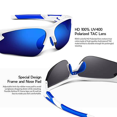 image for BEACOOL Polarized Sports Sunglasses for Men Women Youth Baseball Fishi