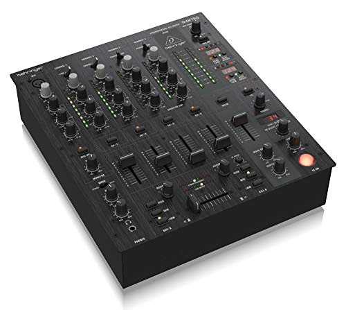 Behringer PRO MIXER DJX750 Mezclador de DJ profesional de 5 canales con efectos digitales avanzados y contador de BPM