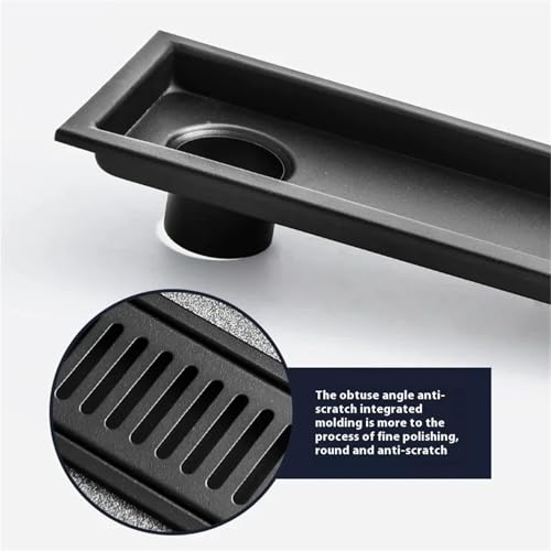 Drain de sol rectangulaire en acier inoxydable 50cm pour douche italienne