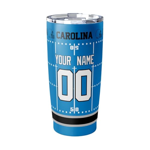 Image of ANTKING Carolina Tumbler 20 oz Travel Coffee Cup for Men Women Boy Custom Name Number Gifts