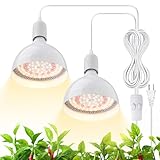 This hanging plant growth light, featuring a high CRI of 89+, closely resembles natural sunlight, resulting in a more natural and lifelike visual representation of your plants. Additionally, it is equipped with 660nm red wavelength chips to cater to ...