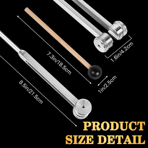 tuning fork 128hz with reflex hammer for healing chakra sethealingsound therapy aluminum alloy sensory tuning fork activator for healing therapy non magnetic