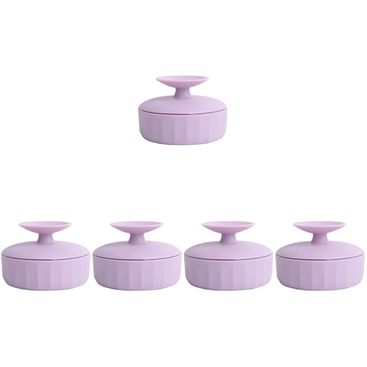 Garneck 5pezzi Spazzole Per Silicone Strumento Per La e Spugne Makeup Lavabile e Riutilizzabile