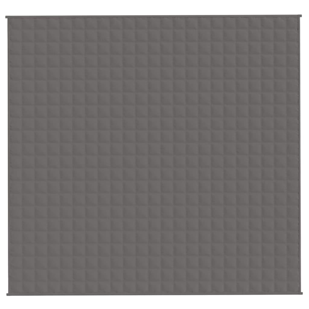 Manta de peso de 11 kg, color gris, transpirable, manta pesada para dormir profundo, manta relajante, manta de relajación, 220 x 235 cm, tela