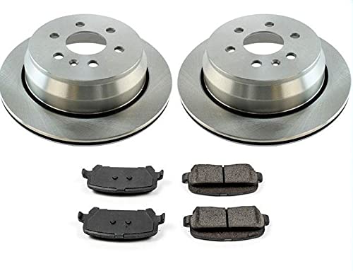 New REAR Brake Rotors Ceramic Brake Pads Replacement Part For Chevrolet Colorado 15-19 3Pc Kit