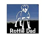 Rotty Dad ~ Rottweiler Vinyl Window Auto Decal Sticker